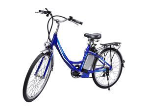 iDeaPlay Electric Bike 26, 250W E-Bike with 3 Riding Modes, Electric Bicycle for Women with Removable 36V 8.0Ah Lithium Battery, 20mph Adult Electric Bicycles with 6 Speed, Blue