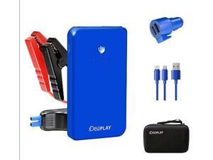 iDeaPLAY Vehicle Jump Starter Portable Power + 3-in-1 Car Charger Emergency Tool - Blue iDeaPLAY Vehicle Jump Starter Portable Power + 3-in-1 Car Charger Emergency Tool - Blue