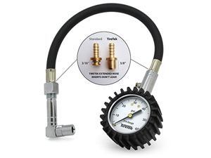 TireTek Flexi-Pro Tire Pressure Gauge, Heavy Duty Car & Motorcycle - 60 PSI (Right Angle & Straight Chucks) TireTek Flexi-Pro Tire Pressure Gauge, Heavy Duty Car & Motorcycle - 60 PSI (Right Angle & Straight Chucks)