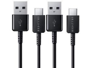 USB-C High Speed Charge & Sync Cable 3Ft (0.91m) for Samsung Galaxy S8/S9,LG G5/G6,Huawei,Motorola,Nokia -Black - 2 Pack
