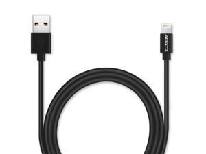 ADATA MFi Certified Lightning Cable for iPhone, iPad - Black (AMFIPL-100CM-CBK)