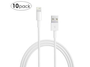 Apple 2 Meter (6 Feet Long) Lightning to USB Cable - White (10 Pack) Apple 2 Meter (6 Feet Long) Lightning to USB Cable - White (10 Pack)