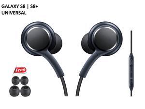 Stereo Headset Tuned for Samsung Galaxy S8, S8 Plus, S9, S9 Plus, Inline mic with volume, HD Stereo Sound-Titanium Stereo Headset Tuned for Samsung Galaxy S8, S8 Plus, S9, S9 Plus, Inline mic with volume, HD Stereo Sound-Titanium
