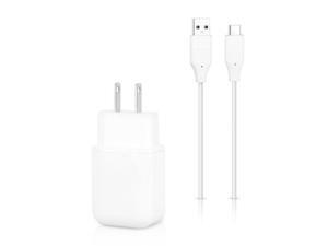 Quick Charge 3.0 Certified for LG G6, V20, G5, Quick Wall Adapter with USB C Cable - White Quick Charge 3.0 Certified for LG G6, V20, G5, Quick Wall Adapter with USB C Cable - White