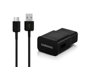 Samsung Wall Fast Charger and USB Type C Cable for Galaxy S8/S8+/S9/S9+ - Black
