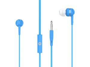 Motorola Pace 105 In-Ear Stereo Sound Headphones with Microphone - Blue Motorola Pace 105 In-Ear Stereo Sound Headphones with Microphone - Blue