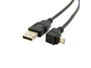 Computer Cables GPS Mini USB 2.0 5P 90D Down Direction Angled Male to Female Extension Cable 0.2M Cable Length: 0.2m 