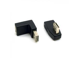 CHENYANG 2pcs USB 2.0 A Type Male to Female Extension Adapter Down & Up & Left & Right Angled 90 Degree Reversible Design CHENYANG 2pcs USB 2.0 A Type Male to Female Extension Adapter Down & Up & Left & Right Angled 90 Degree Reversible Design