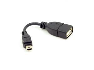 Jimier VMC-UAM1 USB 2.0 OTG Cable Mini A Type Male to USB Female Host for Sony Handycam & PDA & Phone U2-007