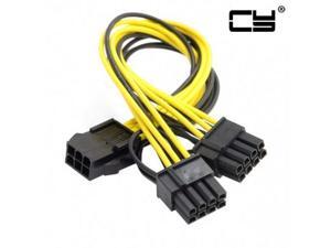 Chenyang PCI-E PCI Express ATX 6Pin Male to Dual 8Pin & 6Pin Female Video Card Extension Splitter Power Cable Chenyang PCI-E PCI Express ATX 6Pin Male to Dual 8Pin & 6Pin Female Video Card Extension Splitter Power Cable