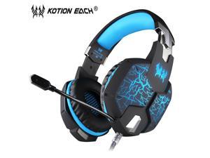 EACH G1100 Deep Bass Gamer Headset Stereo Surrounded Gaming Headphone Headband Earphone with Led Light for Computer PC Game