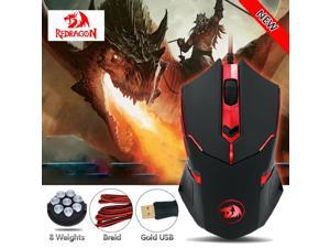 Redragon M601 CENTROPHORUS-3200 DPI Gaming Mouse for PC 6 Buttons Weight Tuning