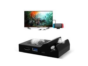 Portable Cooling Heat Dissipation Type C TV Dock Base Support 4K Video USB 3.0 HDMI Output Dock Station for Nintend Switch Host Portable Cooling Heat Dissipation Type C TV Dock Base Support 4K Video USB 3.0 HDMI Output Dock Station for Nintend Switch Host