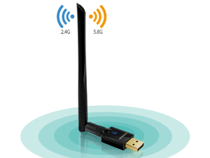 WiFi Adapter AC1200Mbps EDUP USB 3.0 Wireless Adapter 5GHz/2.4GHz Dual Band 802.11AC WiFi USB for PC/Desktop/Laptop,Support Win 10/8.1/7/XP/Mac OS 10.9-10.13