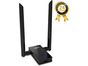 WiFi Adapter, USB 3.0 Wireless Adapter 802.11AC 1200Mbps Dual Band with 2.4G/5.8G 6DBI External Dual Antennas for PC Desktop Mac Windows WiFi Adapter, USB 3.0 Wireless Adapter 802.11AC 1200Mbps Dual Band with 2.4G/5.8G 6DBI External Dual Antennas for PC Desktop Mac Windows