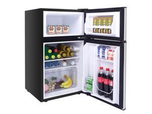 Stainless Steel Refrigerator Mini Freezer Cooler Fridge Compact 3.2cu.ft. 2Door Stainless Steel Refrigerator Mini Freezer Cooler Fridge Compact 3.2cu.ft. 2Door