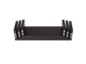 Set of 3 Floating Shelves Bookshelf Wall Mount Shelf Display Home Decor Black Set of 3 Floating Shelves Bookshelf Wall Mount Shelf Display Home Decor Black