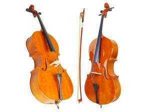 High Quality Cello 4/4 Full Size Natural BassWood +Bag+Bow+Rosin+Bridge High Quality Cello 4/4 Full Size Natural BassWood +Bag+Bow+Rosin+Bridge