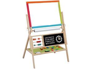 Wooden Standing Art Easel Arts & Crafts Multiple-Use Easel Chalkboard Paper-Roll Wooden Standing Art Easel Arts & Crafts Multiple-Use Easel Chalkboard Paper-Roll