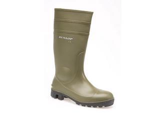 Dunlop Protom FS Safety Green Steel Toe Cap Mens Boys Wellington Boots UK3-13 Dunlop Protom FS Safety Green Steel Toe Cap Mens Boys Wellington Boots UK3-13