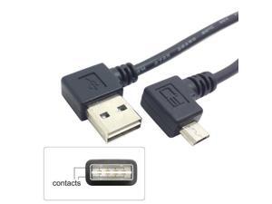 Reversible Left Right Angled 90 Degree USB 2.0 Male to Right Angled Micro USB 5P Reversible Left Right Angled 90 Degree USB 2.0 Male to Right Angled Micro USB 5P