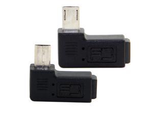 2pcs Left & Right Angled Mini USB 5P Female to Micro USB Male Data Power Adapter 2pcs Left & Right Angled Mini USB 5P Female to Micro USB Male Data Power Adapter