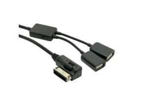 Media In AMI MDI Dual USB Ports AUX Flash Drive Adapter Cable For Car VW AUDI Media In AMI MDI Dual USB Ports AUX Flash Drive Adapter Cable For Car VW AUDI