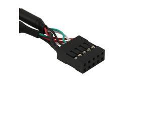 2pcs 10 Pin Motherboard Female Header to Dual USB 2.0 Female Adapter Cable 50cm 2pcs 10 Pin Motherboard Female Header to Dual USB 2.0 Female Adapter Cable 50cm