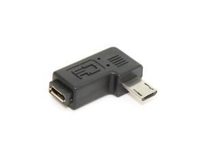 2pcs 9mm Long Connector 90 D Right Angled Micro USB 5Pin Male to Female Adapter 2pcs 9mm Long Connector 90 D Right Angled Micro USB 5Pin Male to Female Adapter