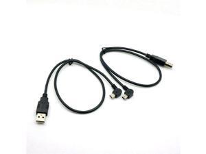 2pcs USB2.0 Male to Mini USB Left & Right Angled Cable 0.5m for Camera MP4 Phone 2pcs USB2.0 Male to Mini USB Left & Right Angled Cable 0.5m for Camera MP4 Phone