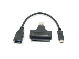 1set USB 3.1 Type C to USB-A Female & USB 3.0 to SATA 22P OTG Data Adapter Cable 1set USB 3.1 Type C to USB-A Female & USB 3.0 to SATA 22P OTG Data Adapter Cable