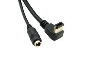 1394b 9Pin Male with DC 12v Power Jack to 1394a 6pin Male Firewire Cable 1.8m 1394b 9Pin Male with DC 12v Power Jack to 1394a 6pin Male Firewire Cable 1.8m