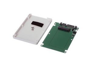 1.8" Micro SATA 16pin SSD to 7mm 2.5" SATA 22 pin hard disk case Enclosure White 1.8" Micro SATA 16pin SSD to 7mm 2.5" SATA 22 pin hard disk case Enclosure White