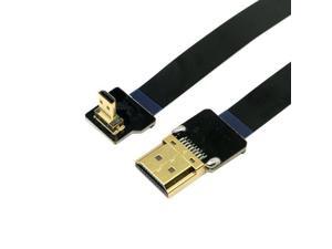 90 Degree Down Angled FPV Micro HDMI Male to HDMI Male FPC Flat Cable 50cm 90 Degree Down Angled FPV Micro HDMI Male to HDMI Male FPC Flat Cable 50cm