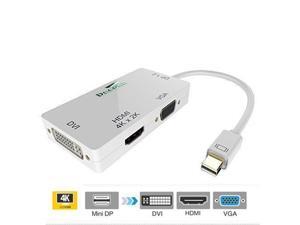 Deconn MultiFunction Thunderbolt Mini DisplayPort to HDMI VGA DVI Adapter Cable