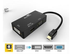 3in1 1.2V Mini DP Thunderbolt to HDMI & VGA & DVI HDTV Cable Converter 4K*2K 3in1 1.2V Mini DP Thunderbolt to HDMI & VGA & DVI HDTV Cable Converter 4K*2K
