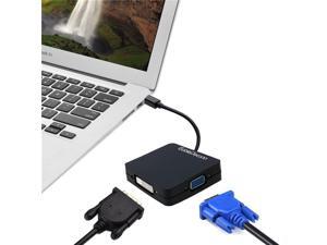 CableDeconn Mini Displayport DP to HDMI VGA DVI Cable Adapter for MAC PC CableDeconn Mini Displayport DP to HDMI VGA DVI Cable Adapter for MAC PC