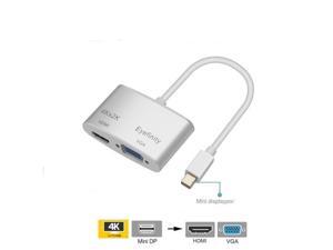 Aluminum Mini Display Port DP 1.2 to HDMI VGA Adapter Cable support 4K*2K Aluminum Mini Display Port DP 1.2 to HDMI VGA Adapter Cable support 4K*2K