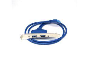 Deconn USB 3.0 Bracket to 20-Pin Back Panel Expansion Header Cable 2-Port blue Deconn USB 3.0 Bracket to 20-Pin Back Panel Expansion Header Cable 2-Port blue
