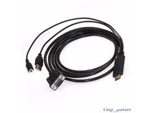HDMI to VGA Cable 1.8M Length with USB Power Supply & Audio Interface/Port HDMI to VGA Cable 1.8M Length with USB Power Supply & Audio Interface/Port