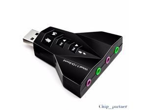 External 7.1 Channel USB 3D Sound Card Audio Laptop PC Computer Macbook Adapter External 7.1 Channel USB 3D Sound Card Audio Laptop PC Computer Macbook Adapter