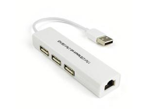 USB to RJ45 Lan Card Ethernet Network Adapter Cable 3 Port Hub 2 in 1 Win7 8 XP USB to RJ45 Lan Card Ethernet Network Adapter Cable 3 Port Hub 2 in 1 Win7 8 XP