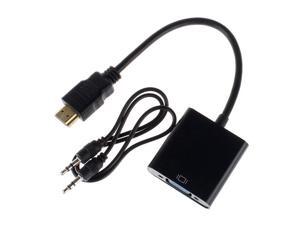 Male to Female HDMI to VGA Converter Adapter with Audio Cable Male to Female HDMI to VGA Converter Adapter with Audio Cable