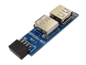 Internal Motherboard USB 9Pin to 2 Port USB2.0 A Female Splitter Converter Internal Motherboard USB 9Pin to 2 Port USB2.0 A Female Splitter Converter