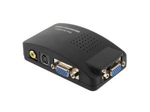 AV S-Video RCA Composite Video to PC Laptop VGA TV Converter adapter box AV S-Video RCA Composite Video to PC Laptop VGA TV Converter adapter box