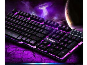 2015 RAJFOO Cyborg Soldier Ergonomic Usb Wired Gaming Keyboard Blue/Red/Purple 2015 RAJFOO Cyborg Soldier Ergonomic Usb Wired Gaming Keyboard Blue/Red/Purple