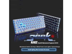 Ajazz Geek AK33 Backlit Usb Wired Gaming Mechanical Keyboard Blue Black Switches Ajazz Geek AK33 Backlit Usb Wired Gaming Mechanical Keyboard Blue Black Switches