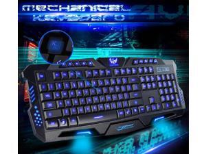 Three Color Backlight M200 Multimedia Ergonomic Gaming Keyboard Blue/Red/Purple Three Color Backlight M200 Multimedia Ergonomic Gaming Keyboard Blue/Red/Purple