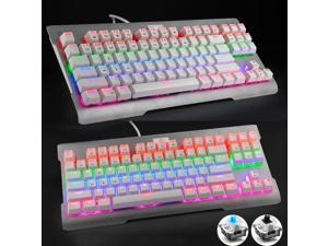 87 Keys USB Wired LED Backlight Gaming Mechanical Keyboard Black / Blue Switch 87 Keys USB Wired LED Backlight Gaming Mechanical Keyboard Black / Blue Switch