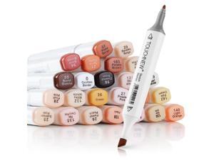 Artist Touchnew Marker Pens 24 Colours Blendable Alcohol Markers Skin Tone Set for Portrait Illustration Drawing Artist Touchnew Marker Pens 24 Colours Blendable Alcohol Markers Skin Tone Set for Portrait Illustration Drawing